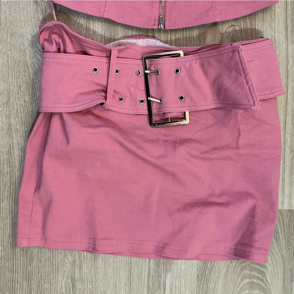 Fashion Nova Pink Skirt Set - Picture 3 of 4